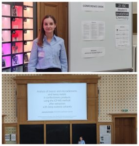mgr. inż. Agnieszka Kowaluk uczestniczyła w konferencji „Modern Analytical Chemistry”