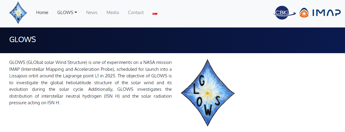 Projekt GLOWS (GLObal solar Wind Structure),