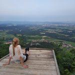 Katarzyna Pianka on the viewing platform (Czechia)