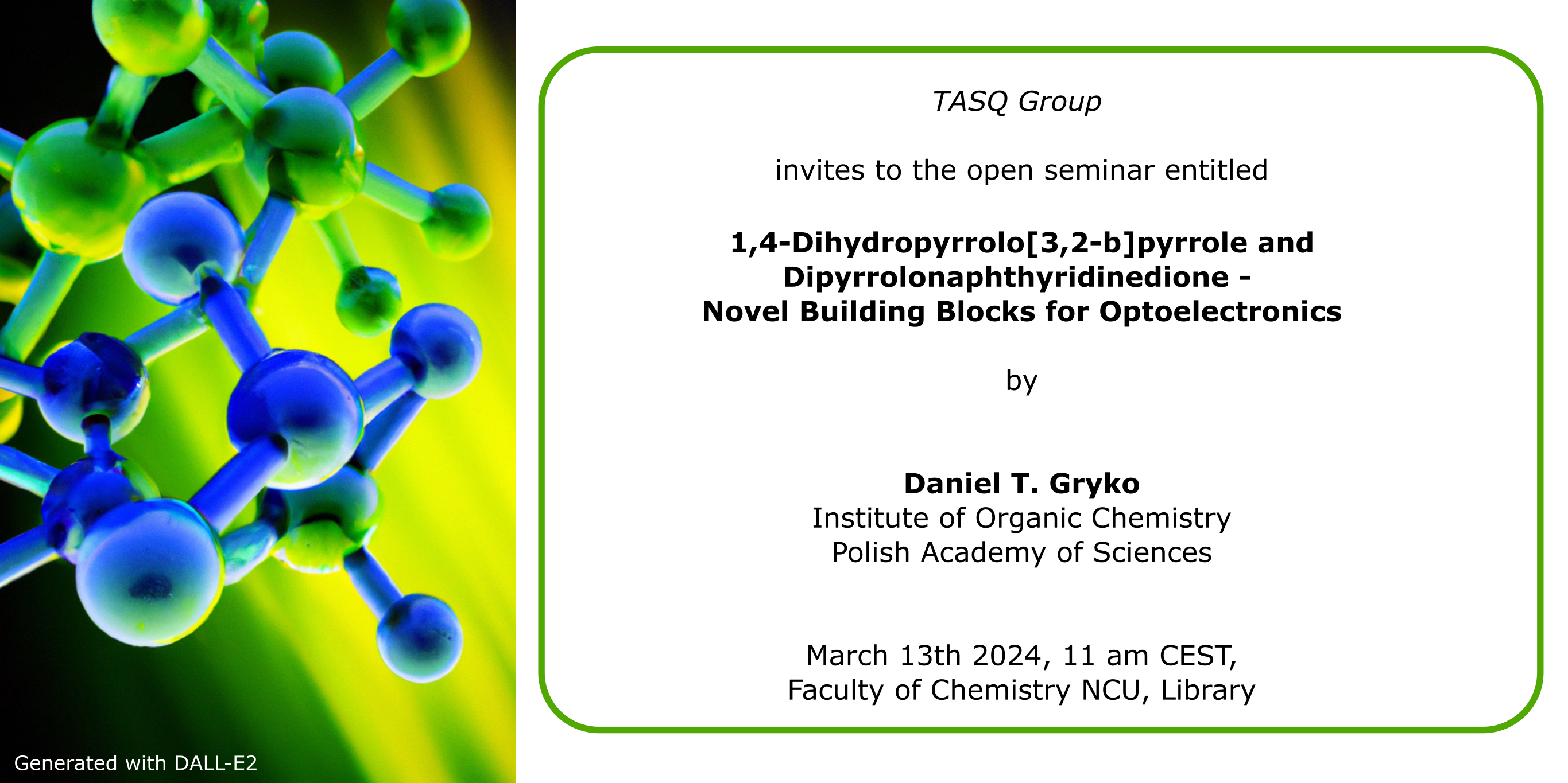 TASQ GROUP - prof. Daniel Gryko (IChO PAN).